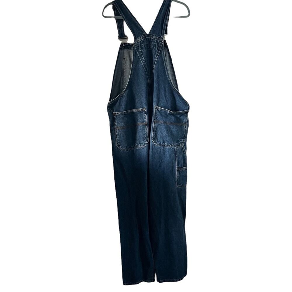 Vintage Anchor Blue Mens Denim 
Overalls Skate Y2K Baggy Size L - Picture 2 of 10